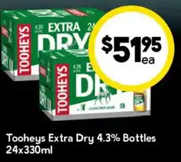 Drakes Tooheys Extra Dry 4.3% Bottles offer