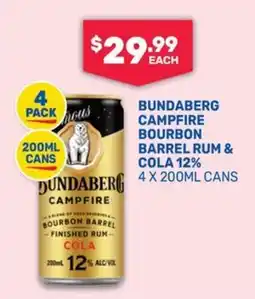 SipnSave Dundaberg Campfire Bourbon Barrel Rum & Cola offer