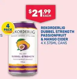SipnSave Rekorderlig Dubbel-Strength Passionfruit & Mango Cider offer