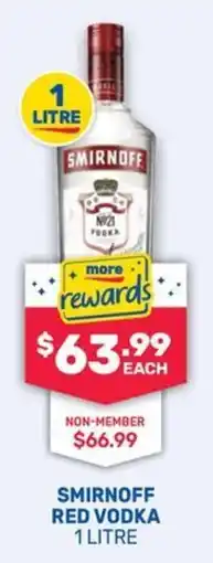 SipnSave Smirnoff Red Vodka offer