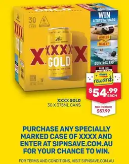 SipnSave XXXX Gold offer