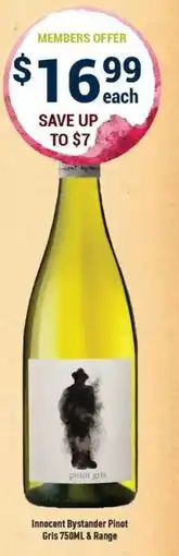Liquor Legends Innocent Bystander Pinot Gris offer
