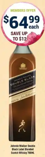 Liquor Legends Johnnie Walker Double Black Label Blended Scotch Whisky offer