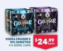 SipnSave Vodka Cruiser X 10% Varieties offer