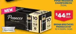SipnSave Brown Brothers Prosecco NV offer
