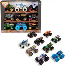 Target Monster Jam, Official 9-Pack of 1:64 Scale Die-Cast Monster Trucks offer
