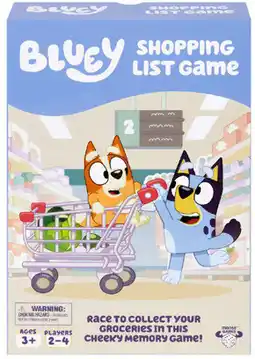 Target Bluey Shopping List Fun Memory Game offer