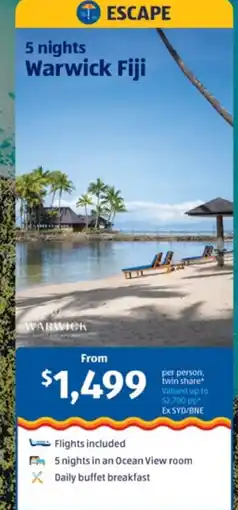 ALDI Warwick Fiji offer