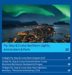 ALDI Fly, Stay & Cruise Northern Lights, Amsterdam & Paris offer
