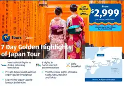 ALDI 7 Day Golden Highlights of Japan Tour offer