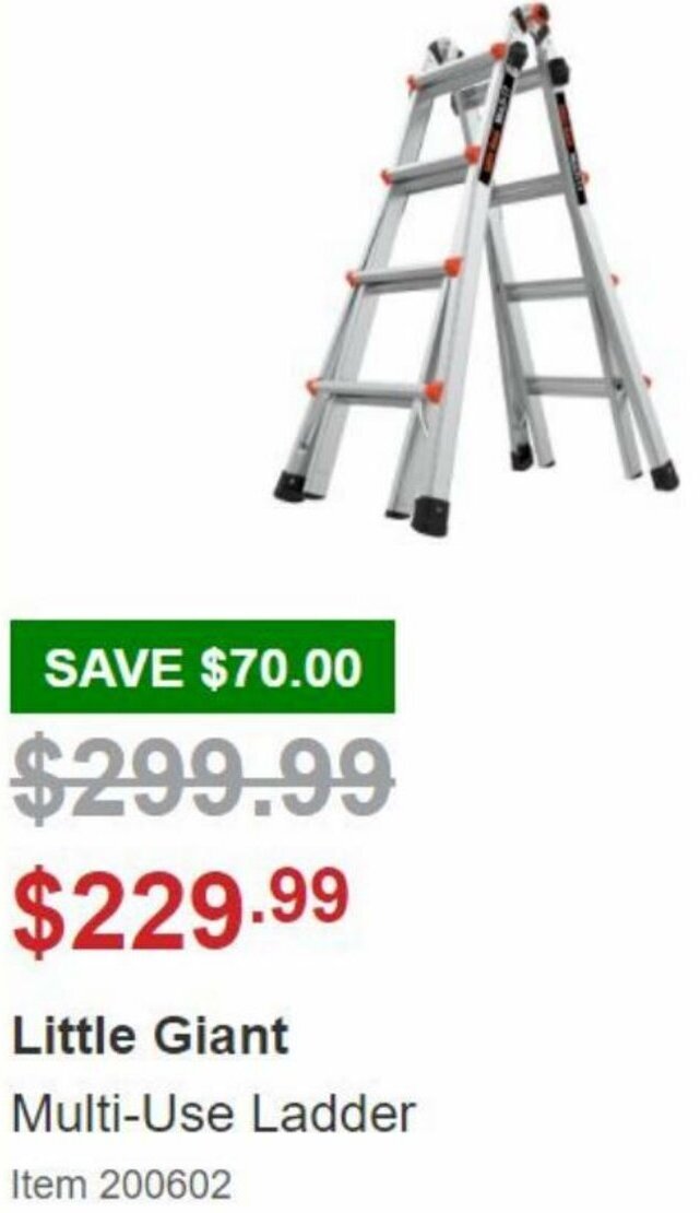 Little Giant MultiUse Ladder offer at Costco