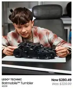 Myer LEGO TECHNIC Batmobile Tumbler offer