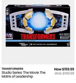Myer Transformers Studio Series: The Movie The Matrix of Leadership offer