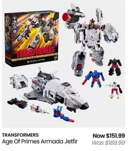 Myer Transformers Age Of Primes Armada Jetfir offer
