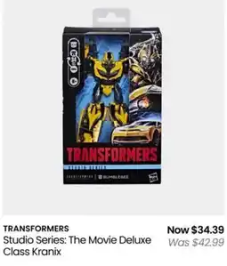 Myer Transformers Studio Series: The Movie Deluxe Class Kranix offer