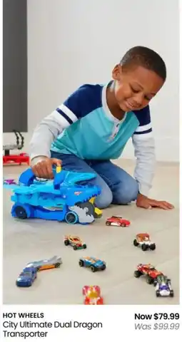 Myer HOT WHEELS City Ultimate Dual Dragon Transporter offer
