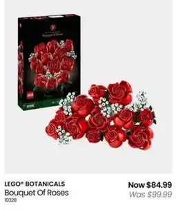 Myer LEGO BOTANICALS Bouquet Of Roses offer