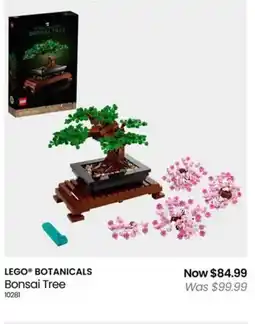 Myer LEGO BOTANICALS Bonsai Tree offer