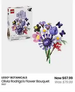 Myer LEGO BOTANICALS Olivia Rodrigo's Flower Bouquet offer