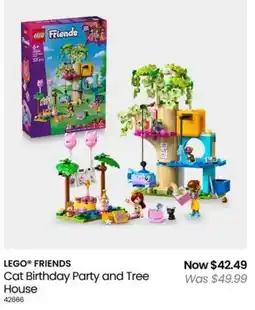 Myer LEGO FRIENDS Cat Birthday Party and Tree House offer