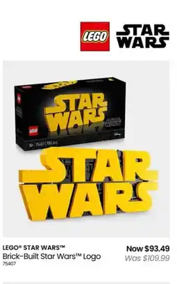 Myer LEGO STAR WARS Brick-Built Star Wars Logo offer