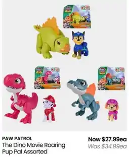 Myer PAW PATROL The Dino Movie Roaring Pup Pal offer