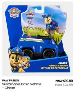 Myer PAW PATROL Sustainable Basic Vehicle - Chase offer