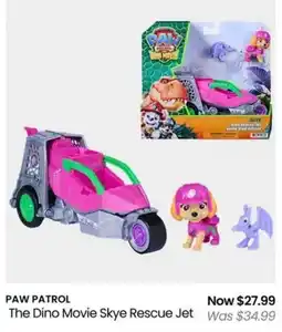 Myer PAW PATROL The Dino Movie Skye Rescue Jet offer