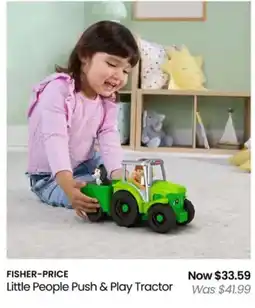 Myer FISHER-PRICE Little People Push & Play Tractor offer