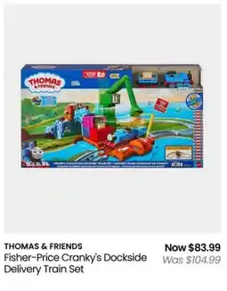 Myer THOMAS & FRIENDS Fisher-Price Cranky's Dockside Delivery Train Set offer