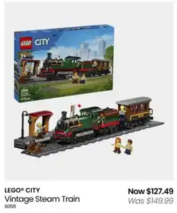 Myer LEGO CITY Vintage Steam Train offer