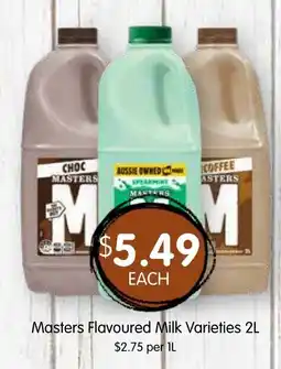Spudshed Masters Flavoured Milk Varieties offer