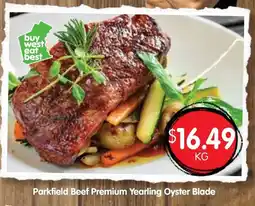 Spudshed Parkfield Beef Premium Yearling Oyster Blade offer