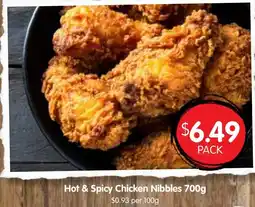 Spudshed Hot & Spicy Chicken Nibbles offer