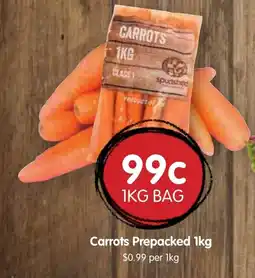 Spudshed Carrots Prepacked 1kg offer
