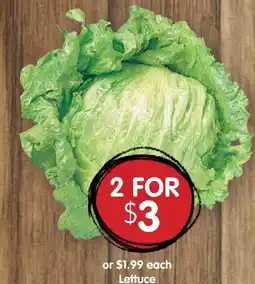 Spudshed Lettuce offer