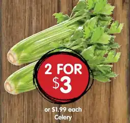 Spudshed Celery offer