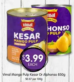Spudshed Vimal Mango Pulp Kesar offer