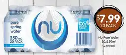Spudshed Nu-Pure Water offer