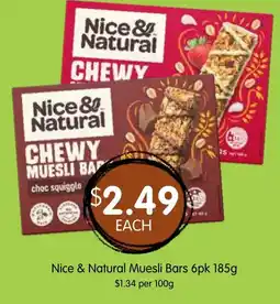 Spudshed Nice & Natural Muesli Bars offer