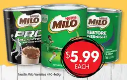 Spudshed Nestlé Milo Varieties offer