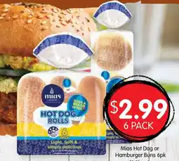 Spudshed Mias Hot Dog or Hamburger Buns offer