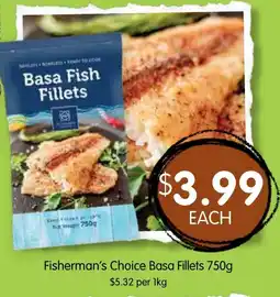 Spudshed Fisherman's Choice Basa Fillets offer