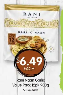 Spudshed Rani Naan Garlic offer
