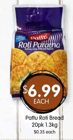 Spudshed Pattu Roti Bread offer