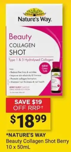 Cincotta Chemist Nature's Way Beauty Collagen Shot offer