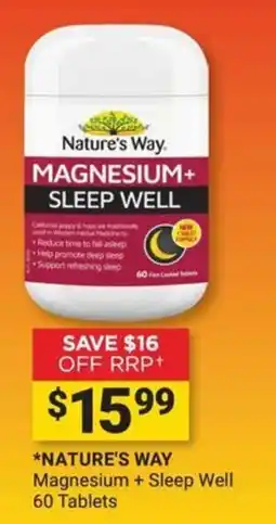 Cincotta Chemist Nature's Way Magnesium + Sleep Well offer