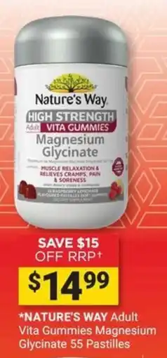 Cincotta Chemist Nature's Way Adult Vita Gummies Magnesium Glycinate offer