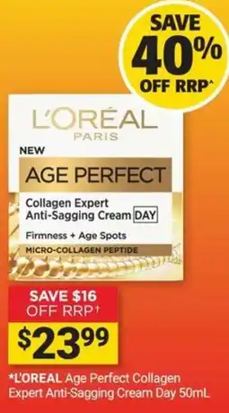 Cincotta Chemist L'Oréal Paris Age Perfect Collagen Expert Anti-Sagging Cream Day offer