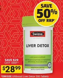 Cincotta Chemist Swisse Ultiboost Liver Detox offer